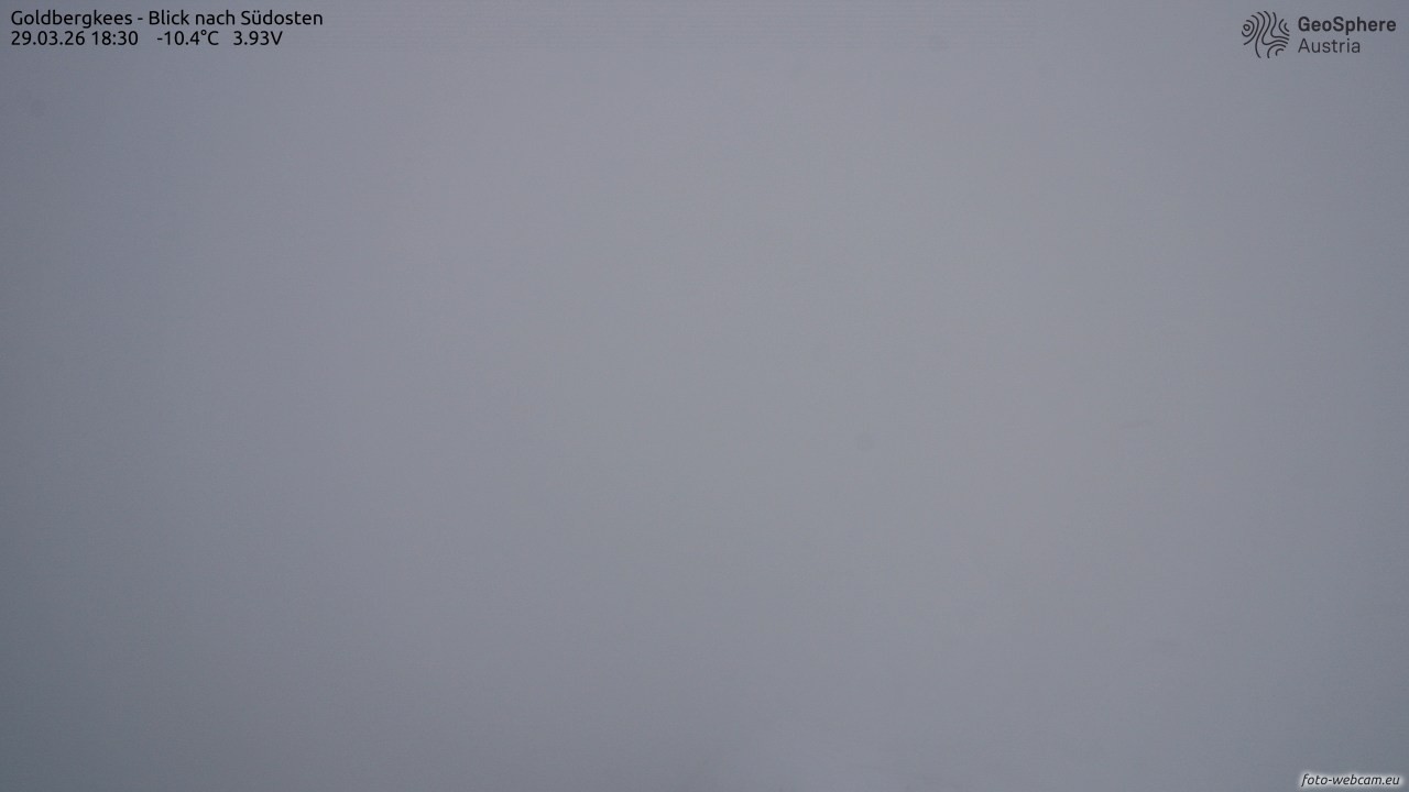 Archiv Foto Webcam Goldbergkees - Südost