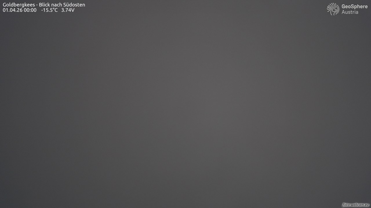 Archived image Webcam Goldbergkees - Southeast