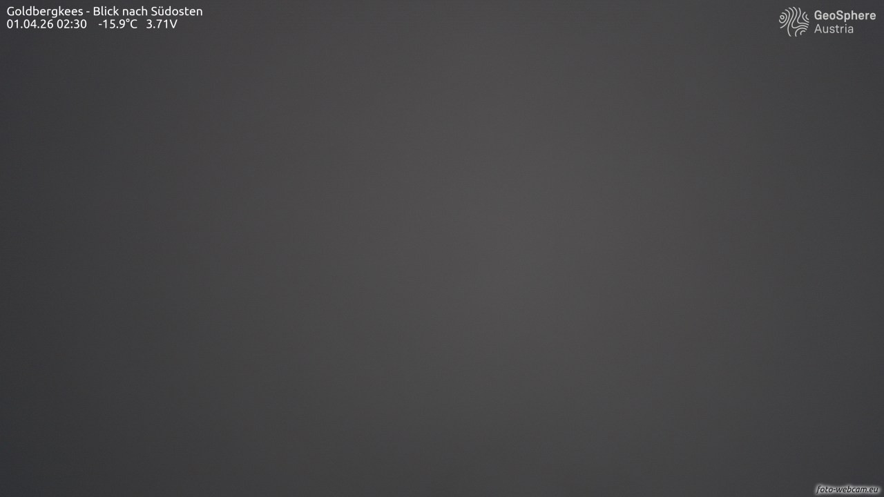 Archived image Webcam Goldbergkees - Southeast