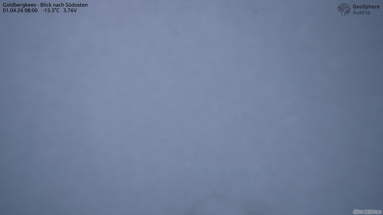 Archived image Webcam Goldbergkees - Southeast