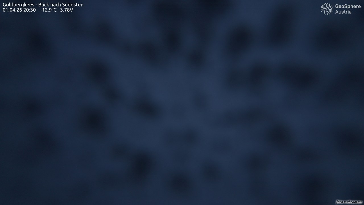 Archived image Webcam Goldbergkees - Southeast