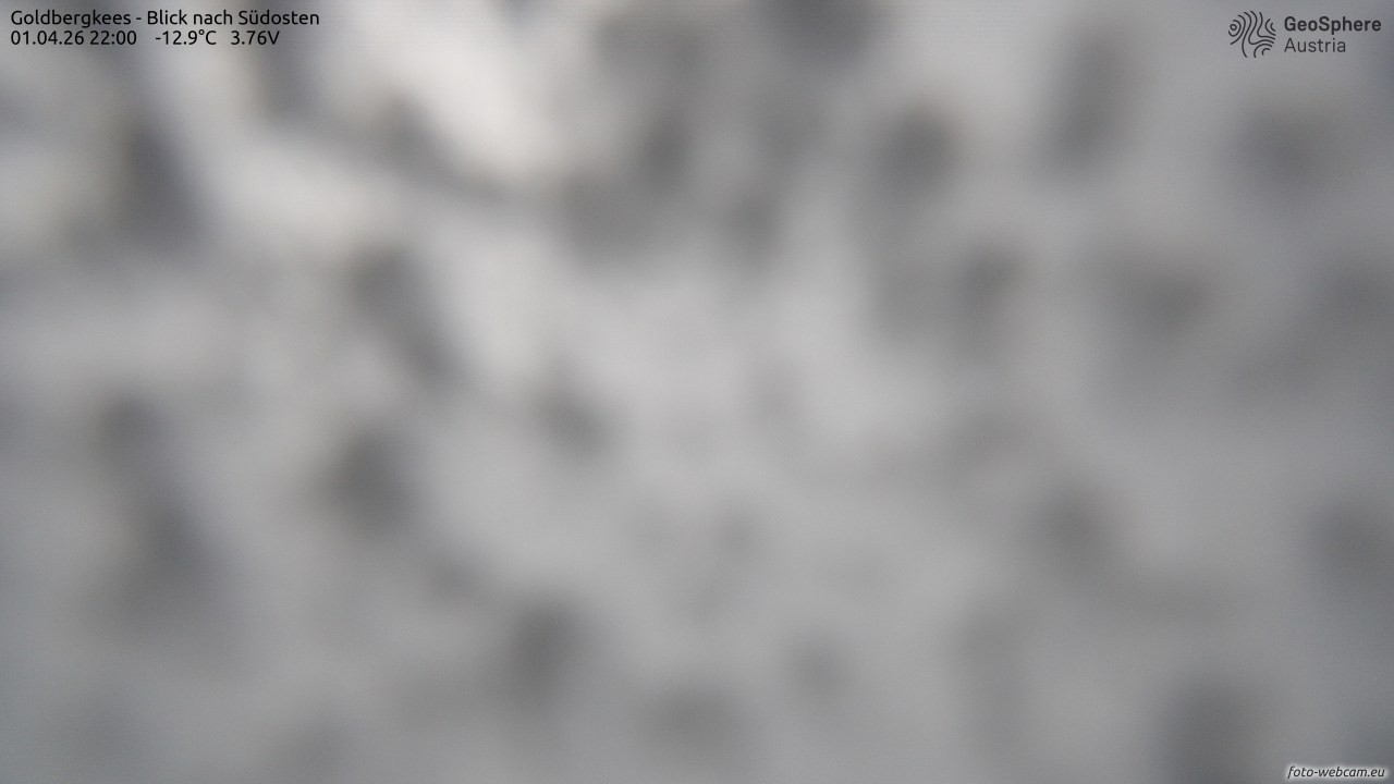 Archived image Webcam Goldbergkees - Southeast