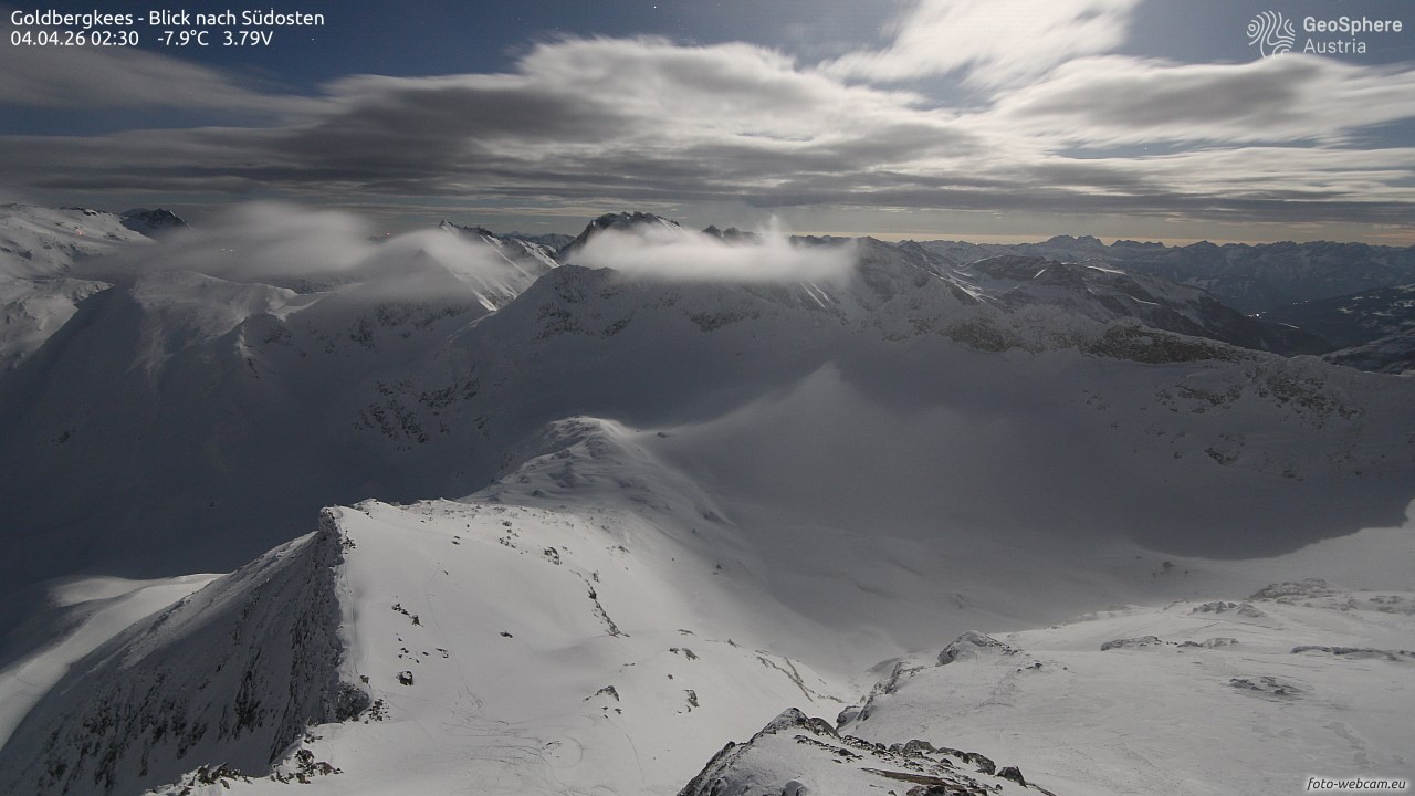 Archiv Foto Webcam Goldbergkees - Südost