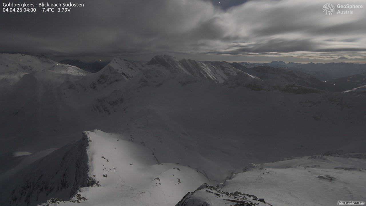 Archiv Foto Webcam Goldbergkees - Südost