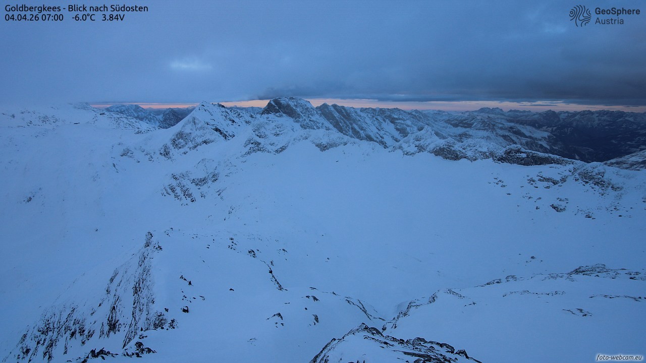 Archiv Foto Webcam Goldbergkees - Südost