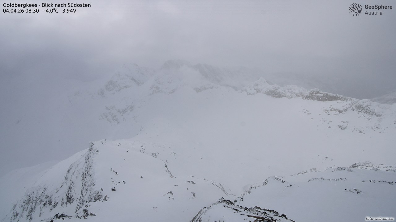 Archiv Foto Webcam Goldbergkees - Südost