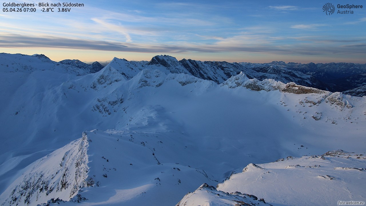 Archiv Foto Webcam Goldbergkees - Südost