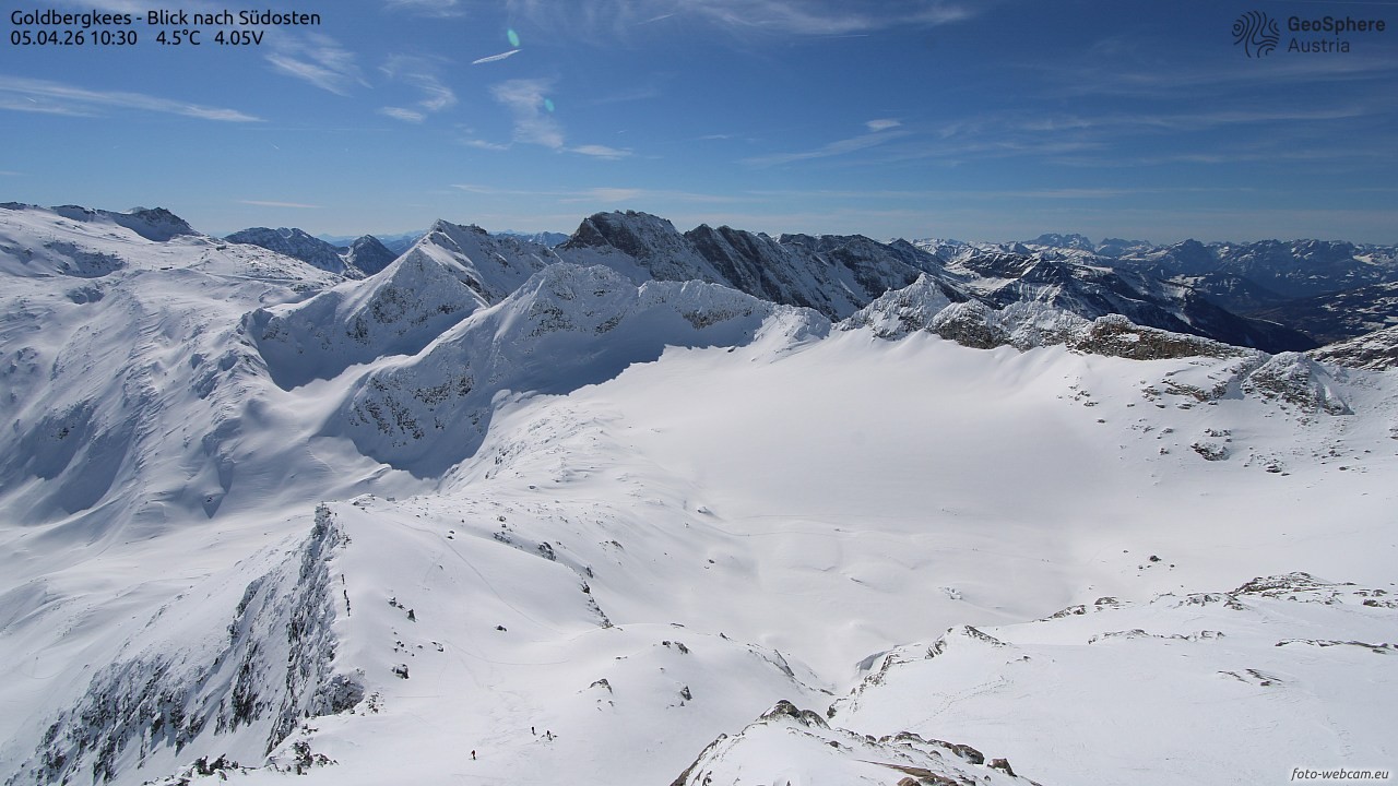 Archiv Foto Webcam Goldbergkees - Südost