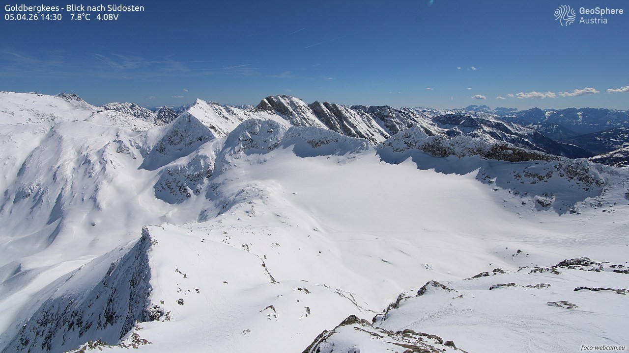 Archiv Foto Webcam Goldbergkees - Südost