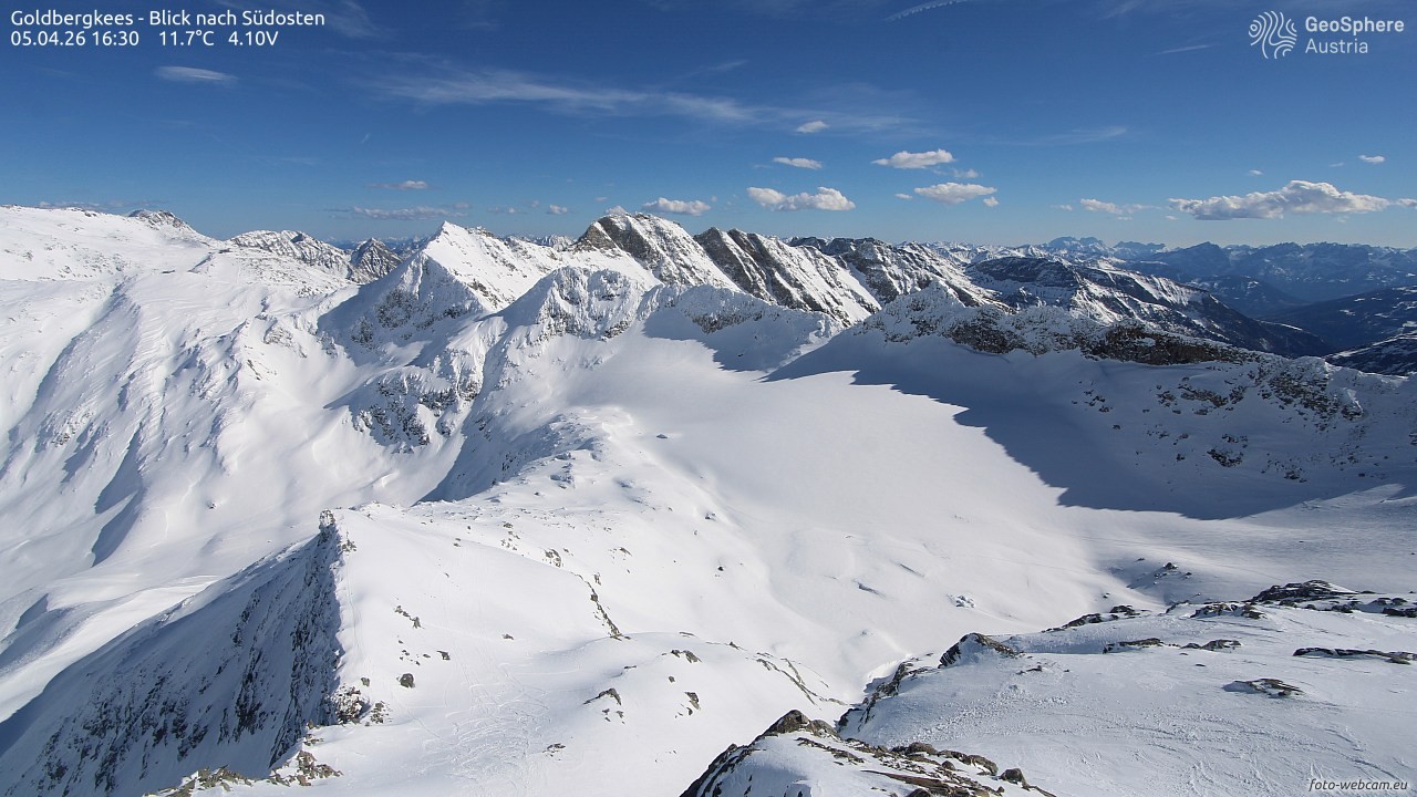 Archiv Foto Webcam Goldbergkees - Südost