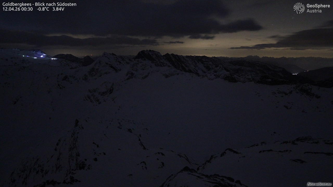 Archived image Webcam Goldbergkees - Southeast