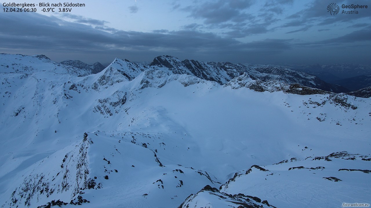 Archived image Webcam Goldbergkees - Southeast