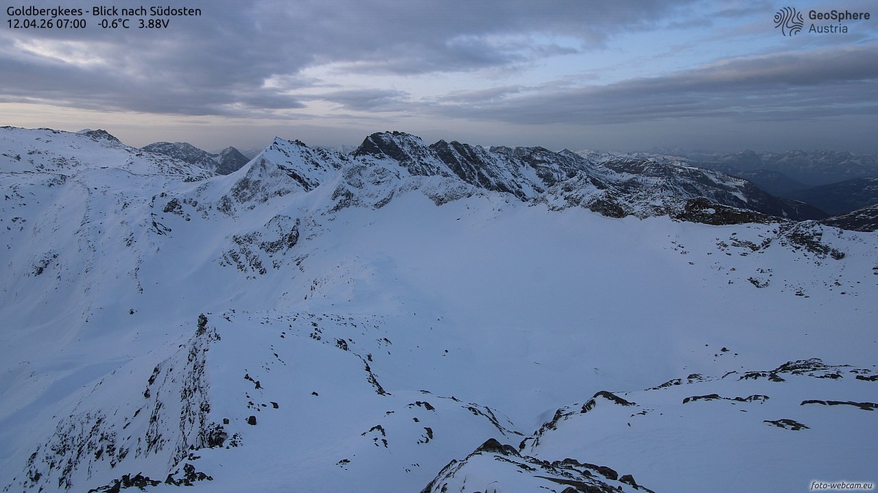 Archived image Webcam Goldbergkees - Southeast