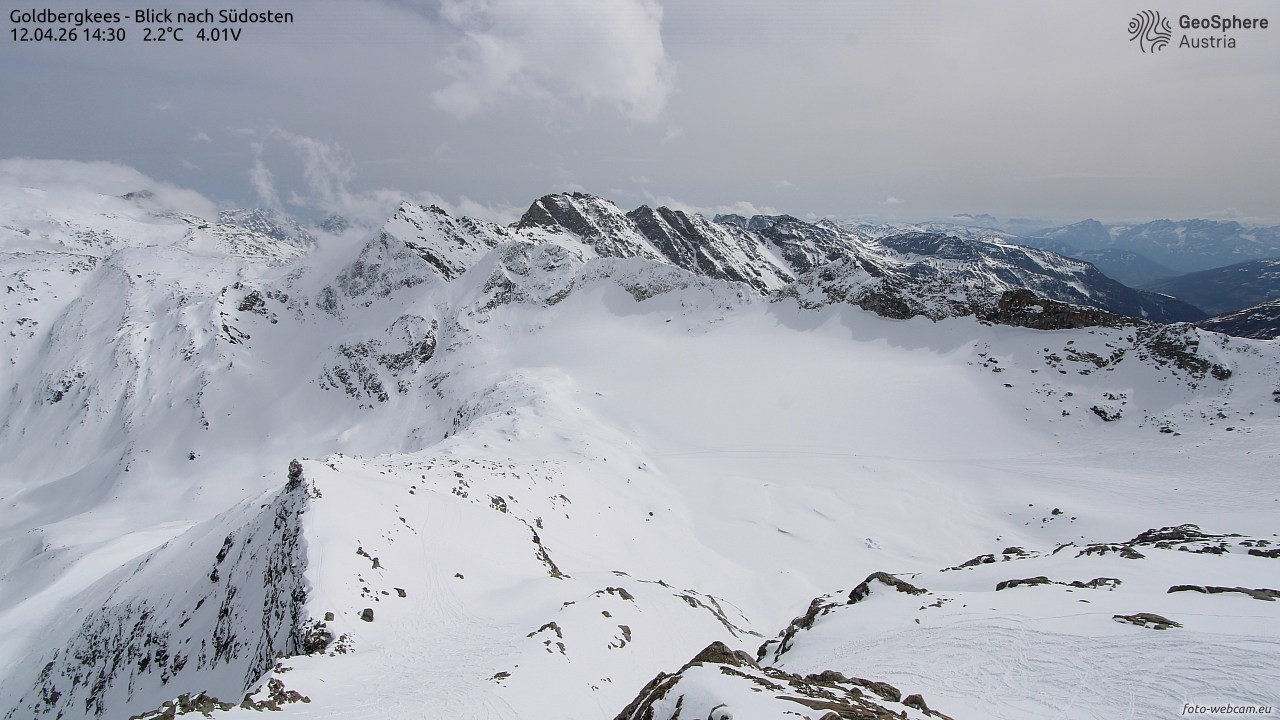 Archived image Webcam Goldbergkees - Southeast