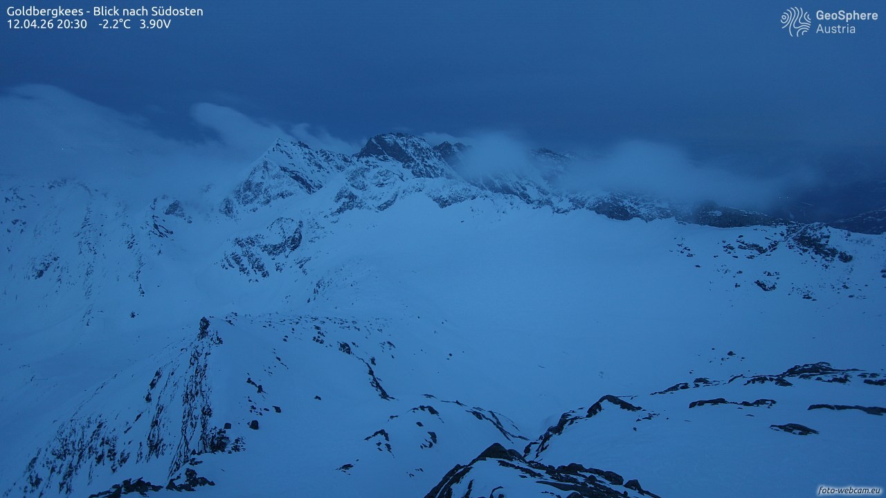 Archived image Webcam Goldbergkees - Southeast