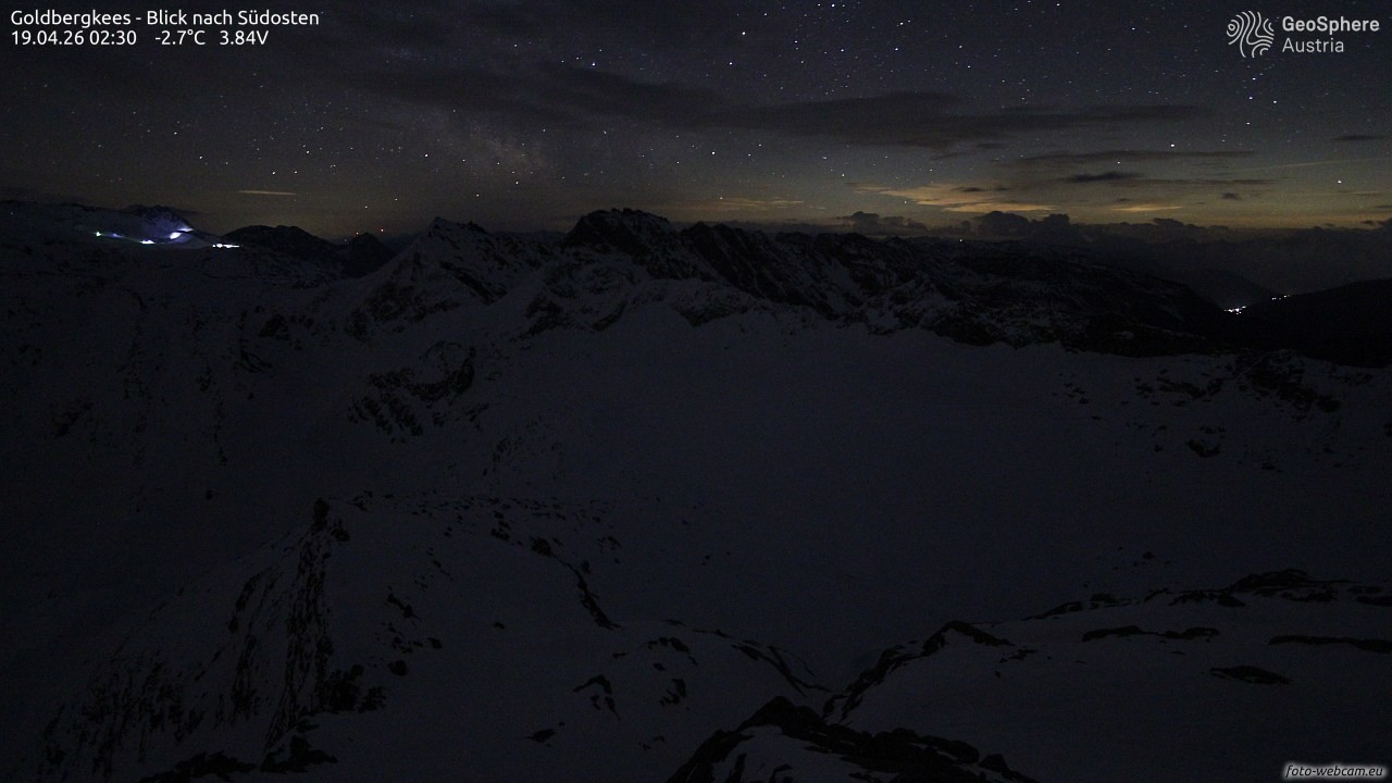 Archiv Foto Webcam Goldbergkees - Südost