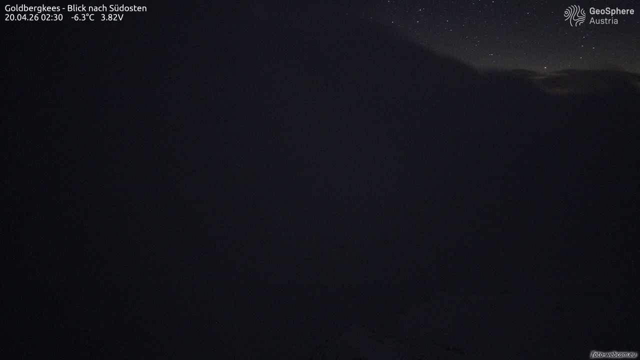 Archiv Foto Webcam Goldbergkees - Südost