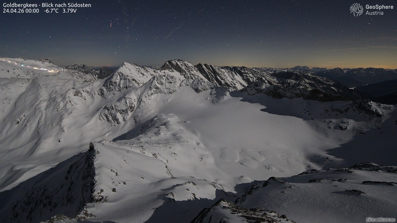 Archiv Foto Webcam Goldbergkees - Südost