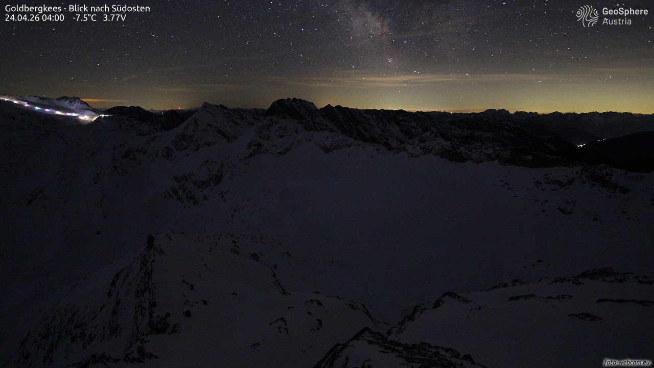 Archiv Foto Webcam Goldbergkees - Südost