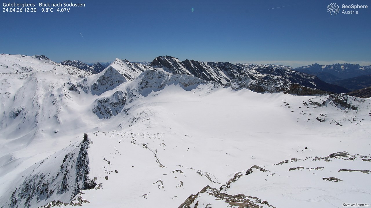 Archiv Foto Webcam Goldbergkees - Südost