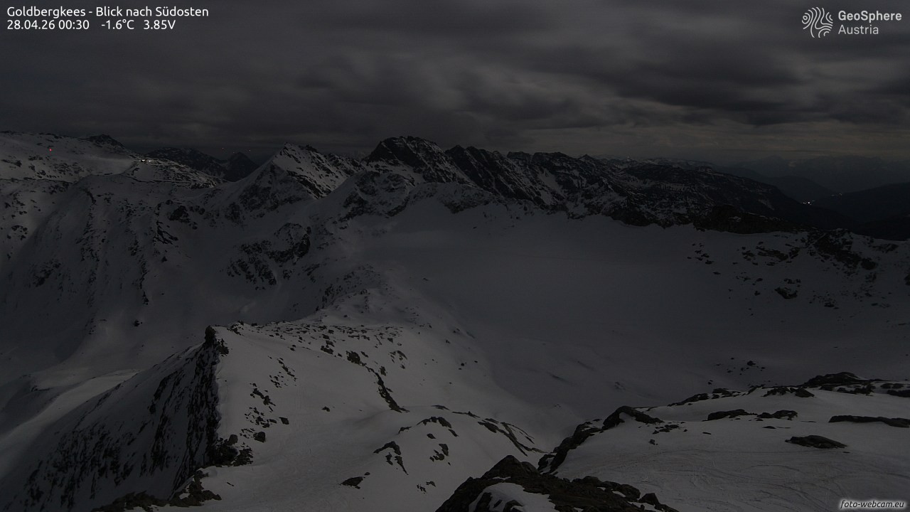 Archiv Foto Webcam Goldbergkees - Südost