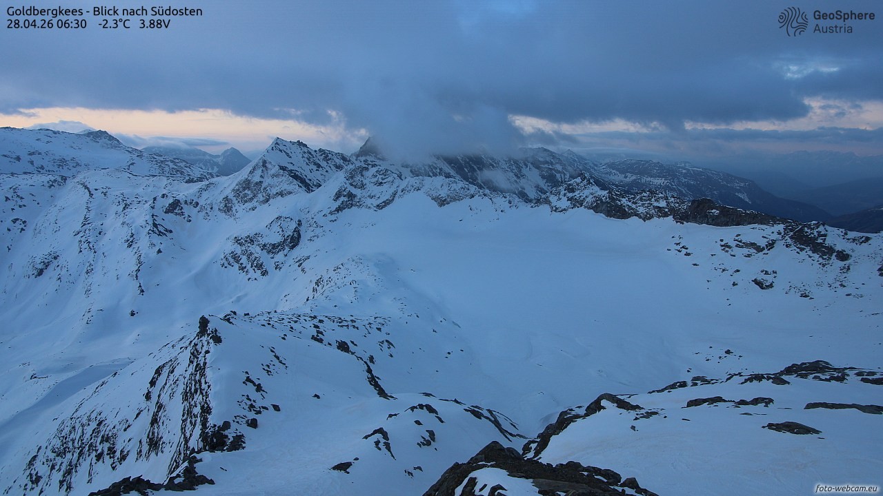 Archiv Foto Webcam Goldbergkees - Südost