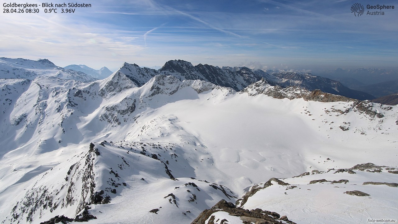 Archiv Foto Webcam Goldbergkees - Südost