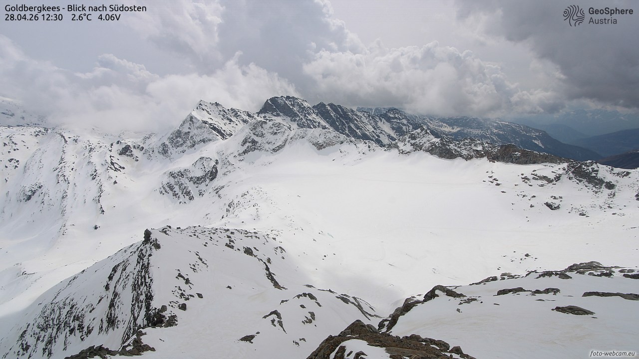 Archiv Foto Webcam Goldbergkees - Südost