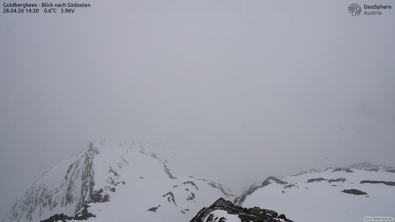 Archiv Foto Webcam Goldbergkees - Südost