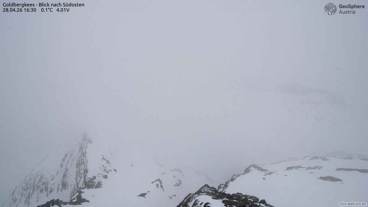 Archiv Foto Webcam Goldbergkees - Südost