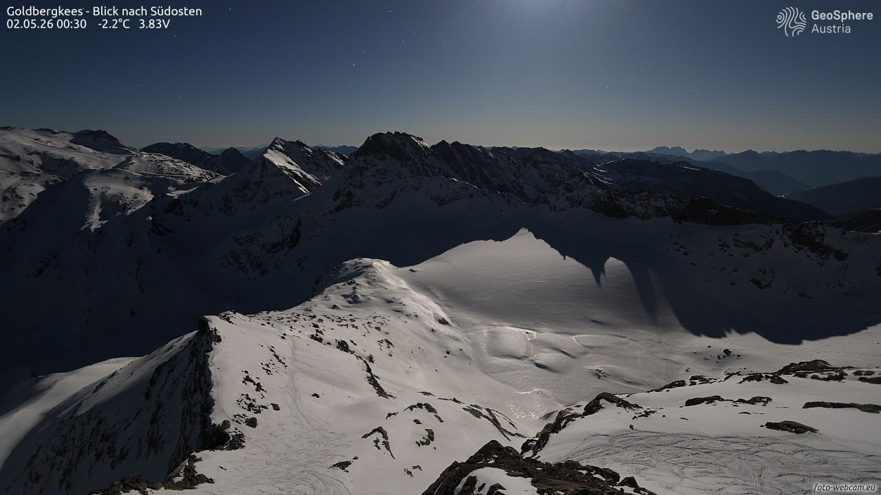 Archiv Foto Webcam Goldbergkees - Südost
