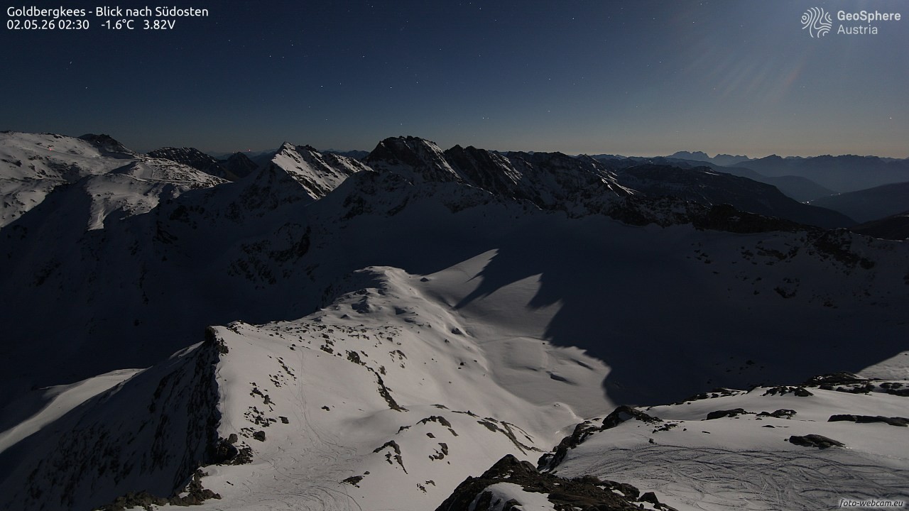Archiv Foto Webcam Goldbergkees - Südost