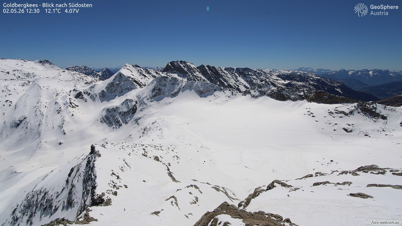 Archiv Foto Webcam Goldbergkees - Südost