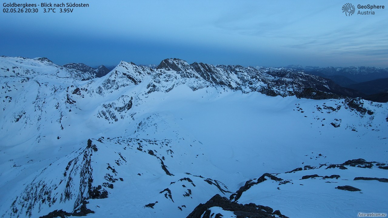 Archiv Foto Webcam Goldbergkees - Südost