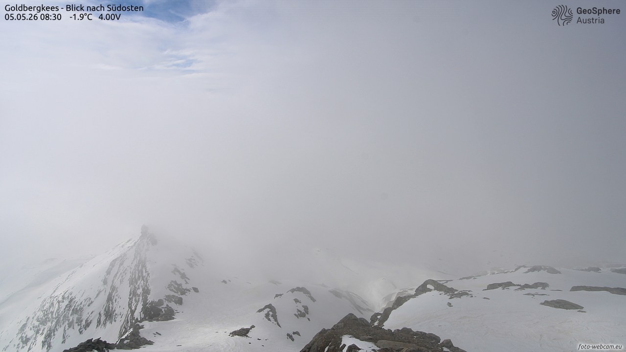 Archiv Foto Webcam Goldbergkees - Südost