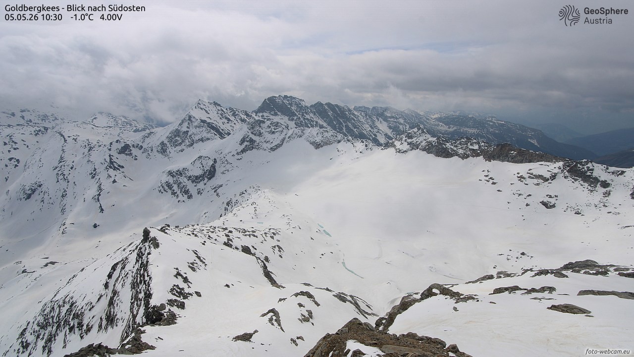 Archiv Foto Webcam Goldbergkees - Südost