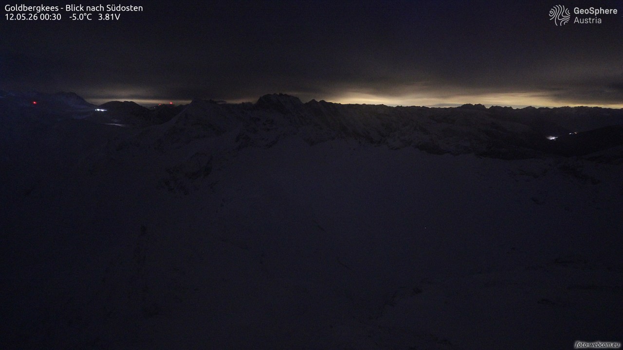 Archived image Webcam Goldbergkees - Southeast