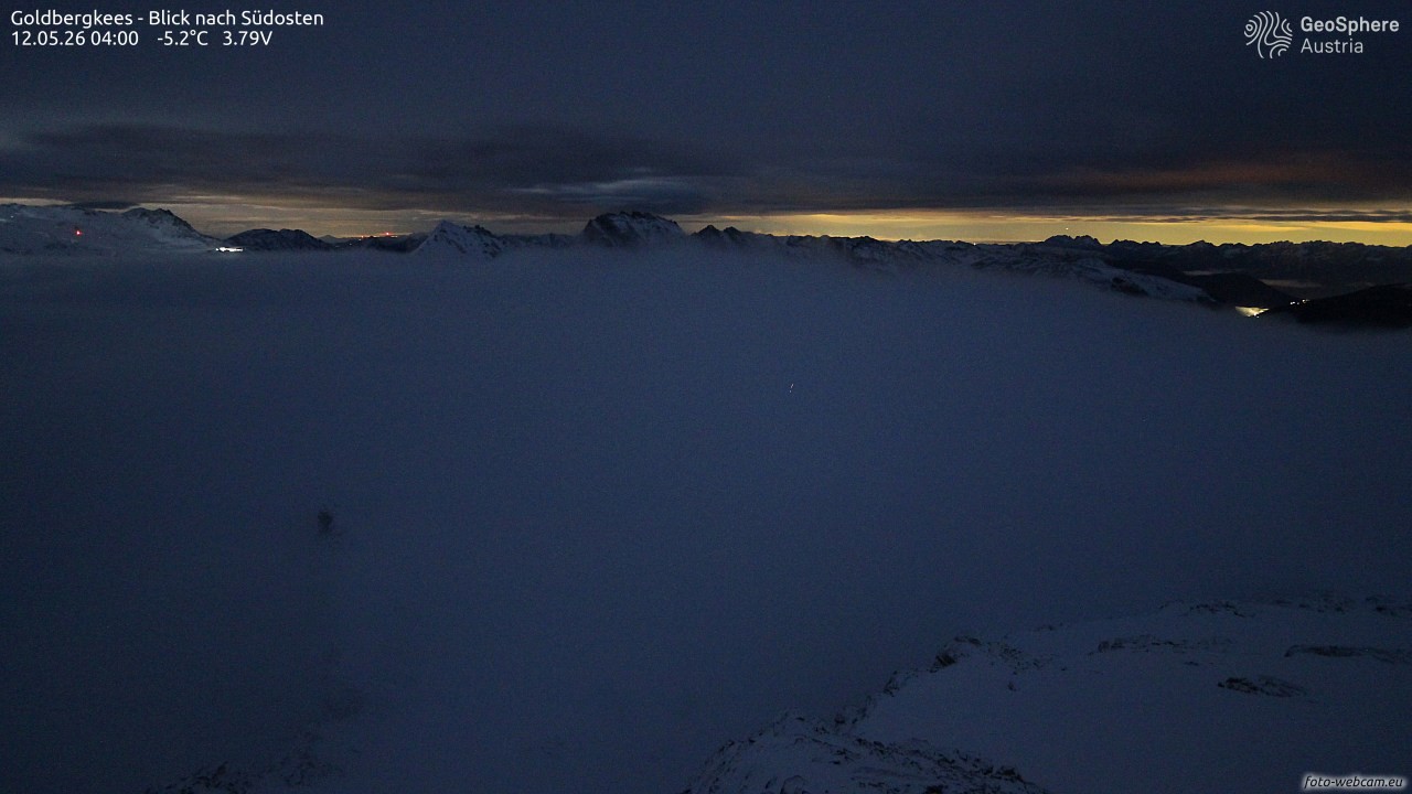 Archived image Webcam Goldbergkees - Southeast