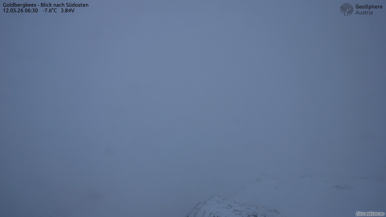 Archived image Webcam Goldbergkees - Southeast