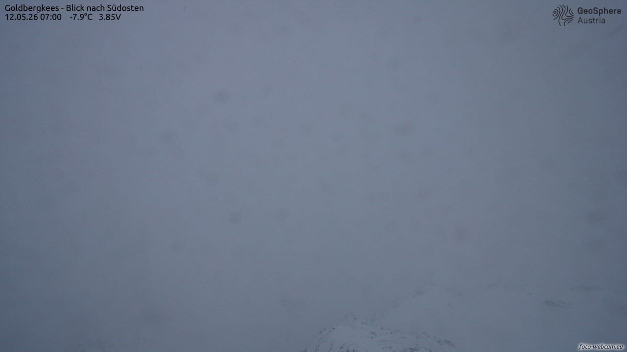 Archived image Webcam Goldbergkees - Southeast