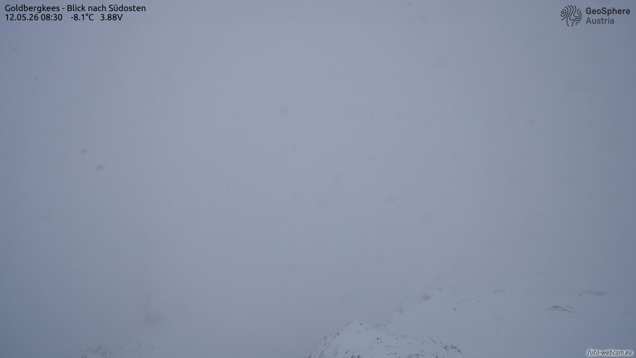Archived image Webcam Goldbergkees - Southeast