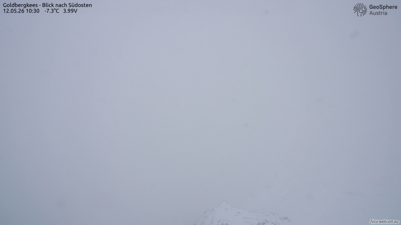 Archived image Webcam Goldbergkees - Southeast