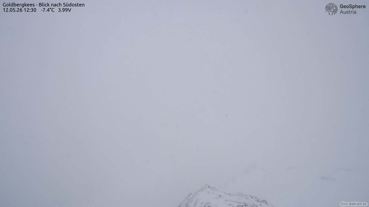 Archived image Webcam Goldbergkees - Southeast