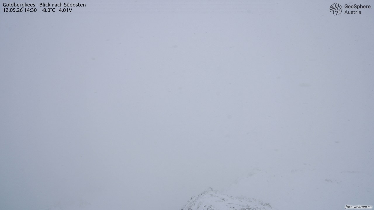 Archived image Webcam Goldbergkees - Southeast