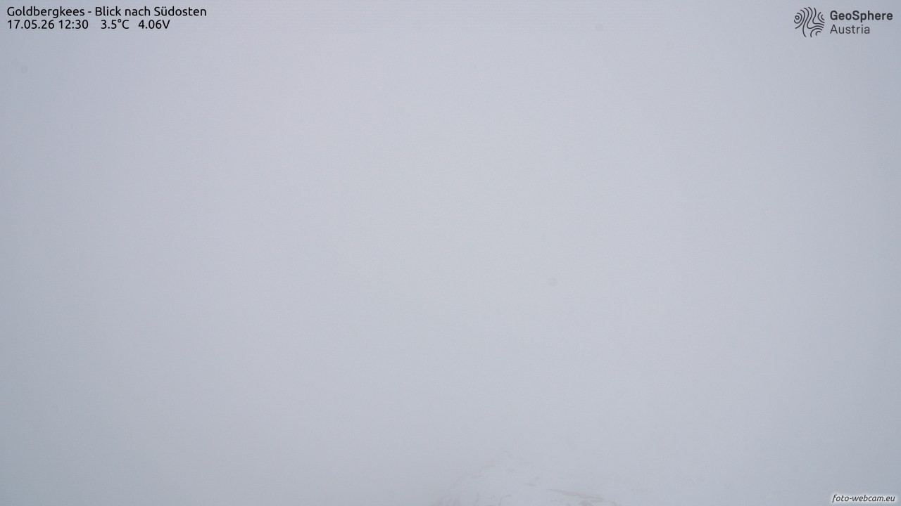 Archived image Webcam Goldbergkees - Southeast