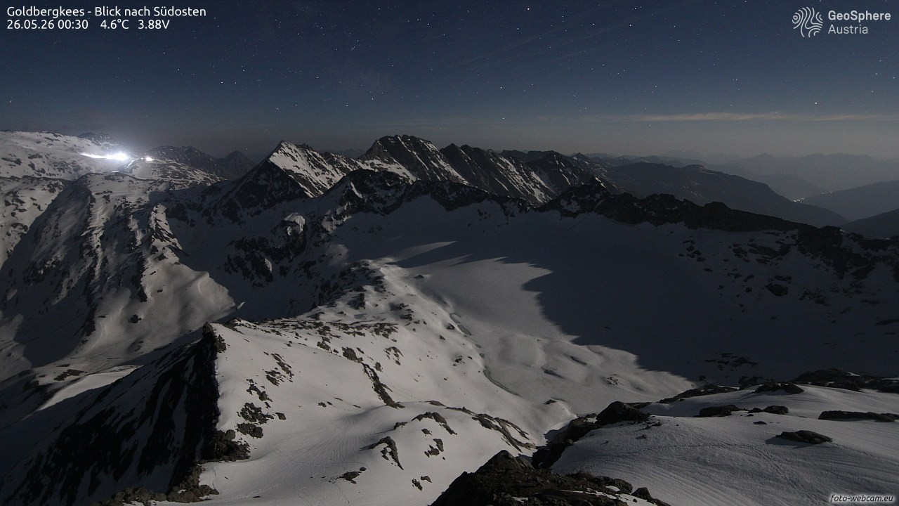 Archiv Foto Webcam Goldbergkees - Südost