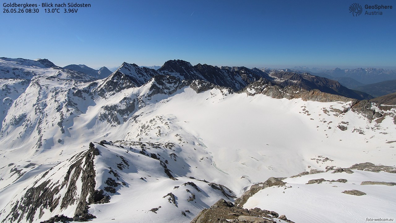 Archiv Foto Webcam Goldbergkees - Südost