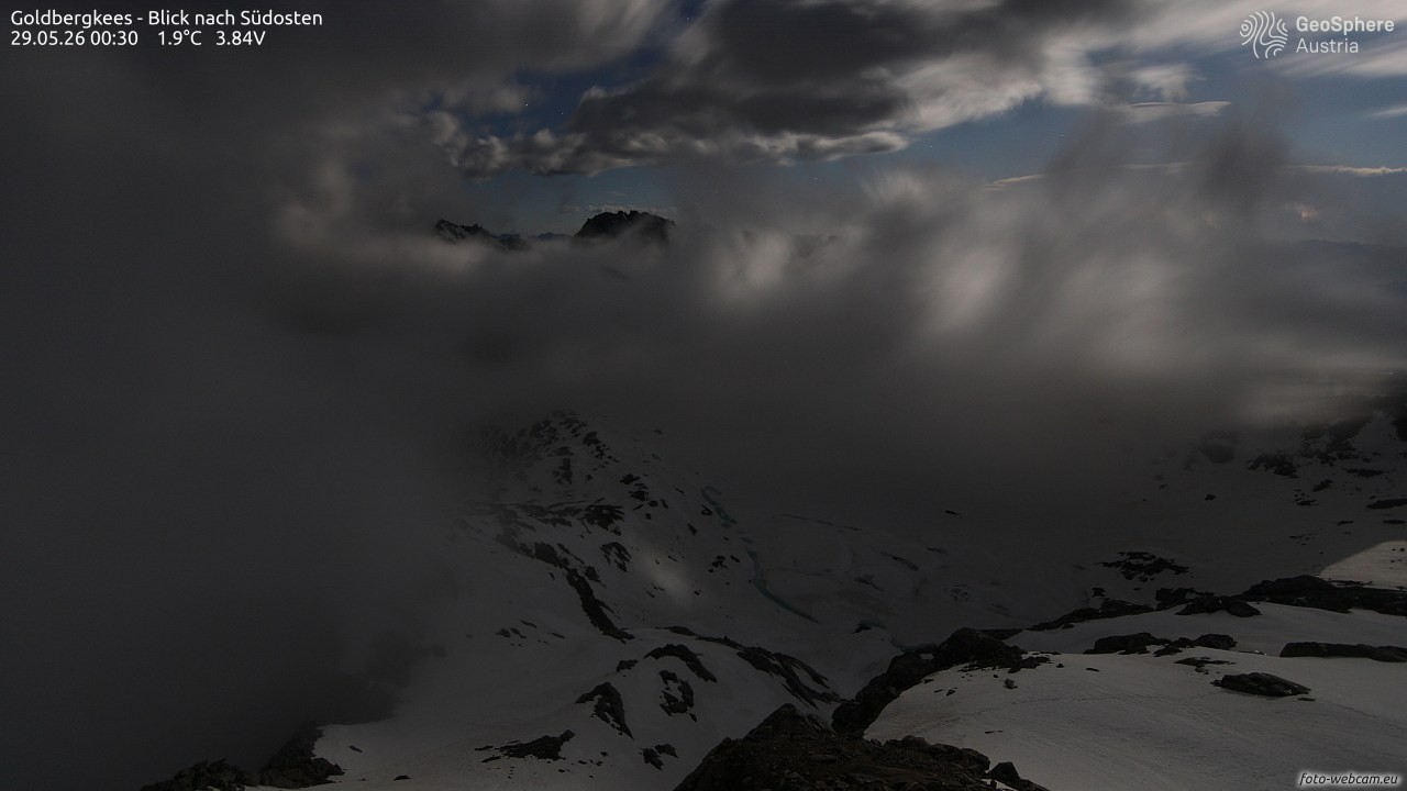 Archiv Foto Webcam Goldbergkees - Südost