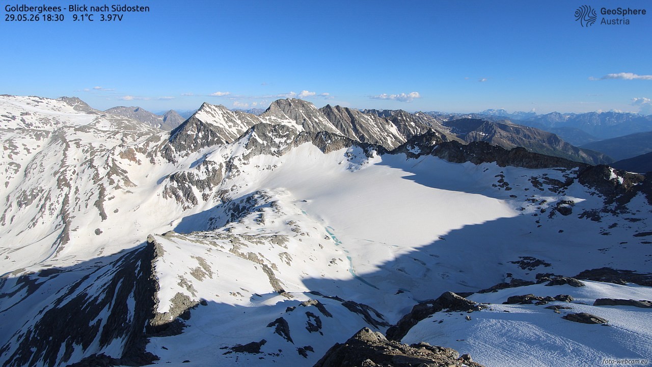 Archiv Foto Webcam Goldbergkees - Südost