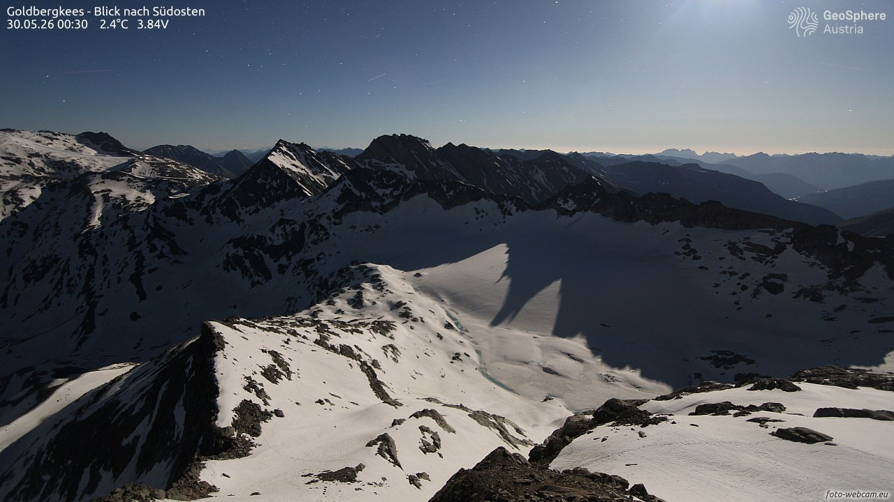 Archiv Foto Webcam Goldbergkees - Südost